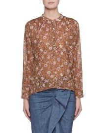 Etoile Isabel Marant Maria  Semisheer Cotton Blouse at Neiman Marcus